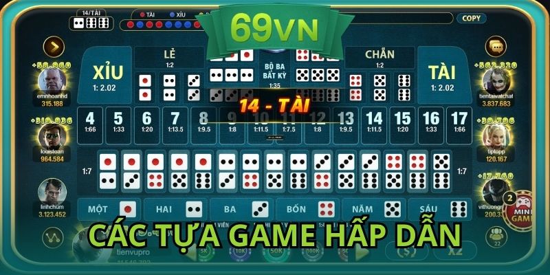 Điểm danh các tựa game hot được cung cấp